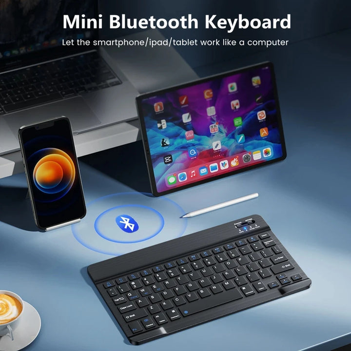 Bluetooth Wireless Keyboard Comes With Mouse