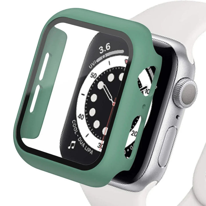 Tempered Glass+cover For Apple Watch