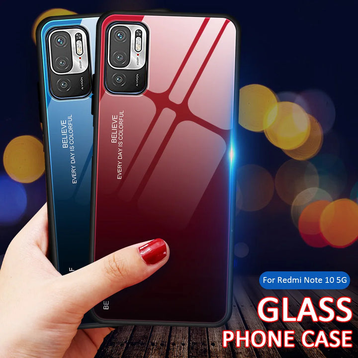 Gradient Glass Phone Case For Redmi