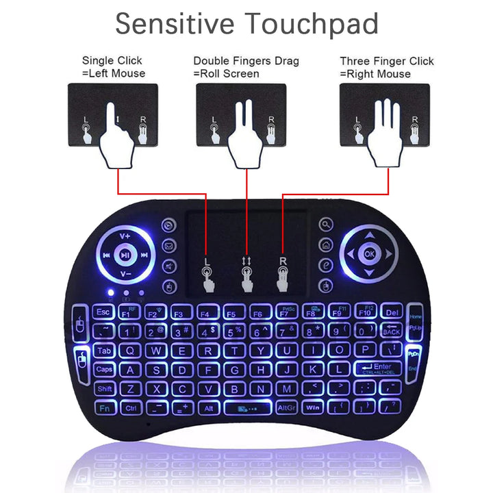 Air Mouse with Touchpad Keyboard i8