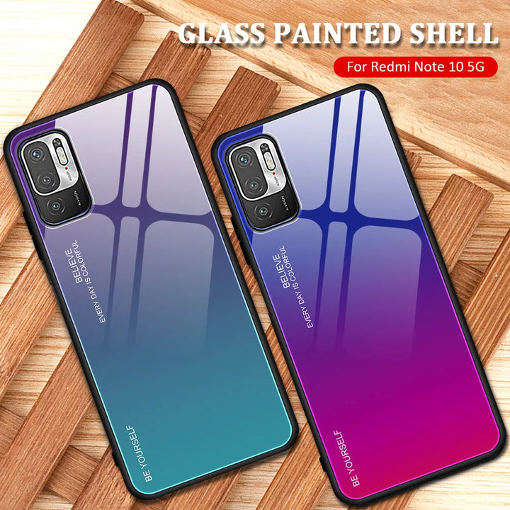 Gradient Glass Phone Case For Redmi