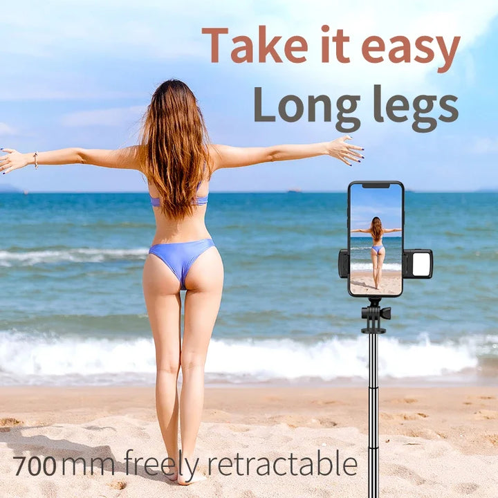 New 3 In 1 Wireless Selfie Tripod