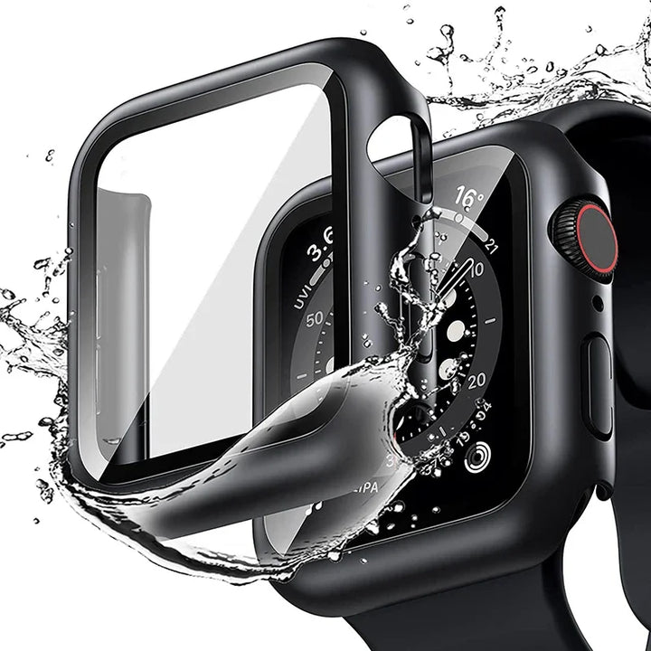 Tempered Glass+cover For Apple Watch