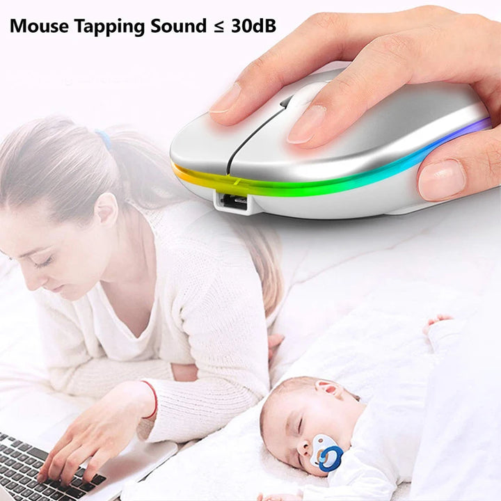 Wireless Mouse Rechargeable Bluetooth