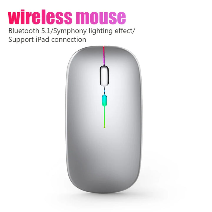 Wireless Mouse Rechargeable Bluetooth