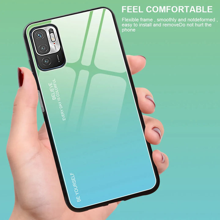 Gradient Glass Phone Case For Redmi